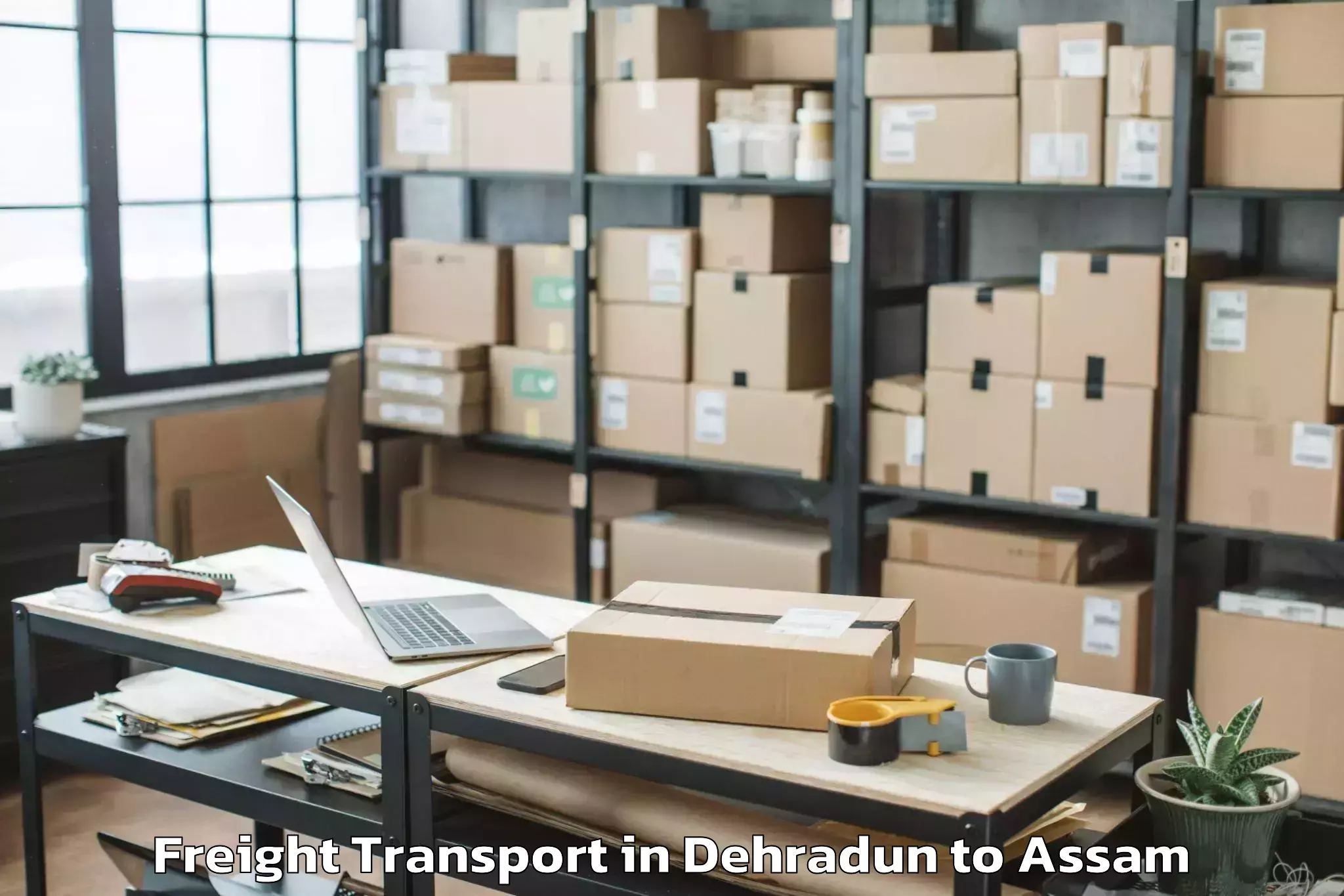 Discover Dehradun to Howraghat Freight Transport